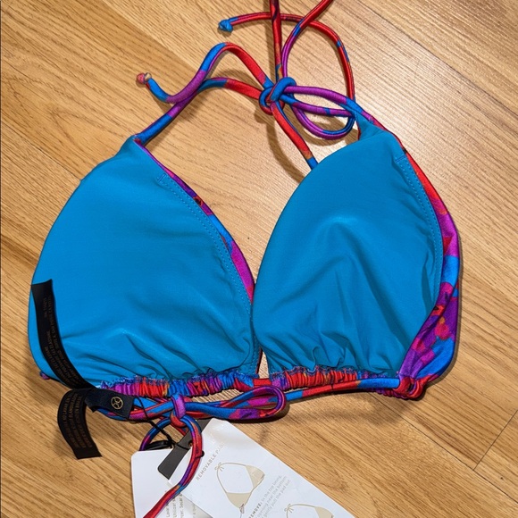 NWT ViX Paula Hermanny Swimwear Mabel Bikini 2 Piece Set Large Hibiscus - Picture 7 of 7